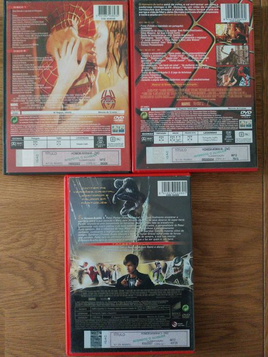 Pack original "Homem-Aranha" 1-2-3