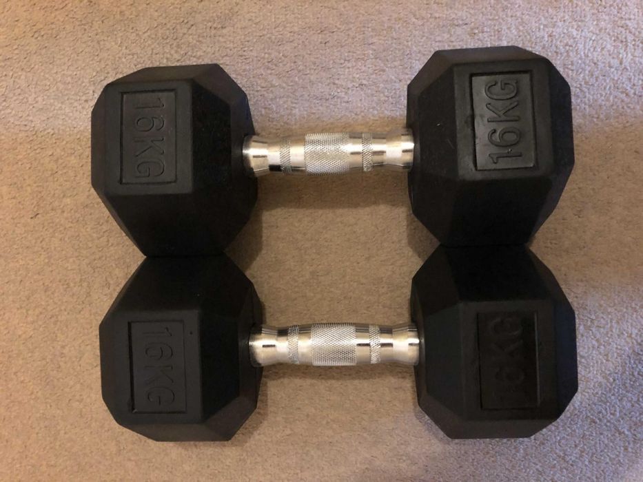 Zestaw hantli HEX 16kg 2x16kg
