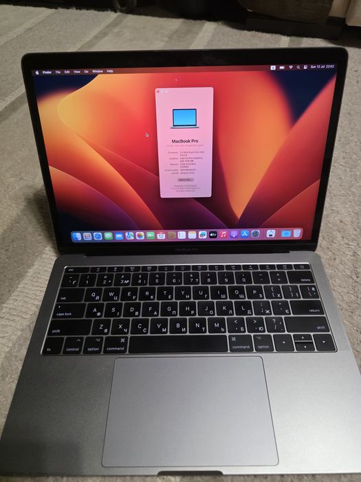Macbook PRO 2017 A1708  з хорошою батареєю