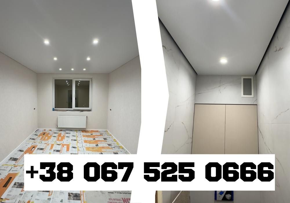 Глянцеві натяжні стелі під ключ | ВЛАСНЕ ВИРОБНИЦТВО | Гарантія 1 рік