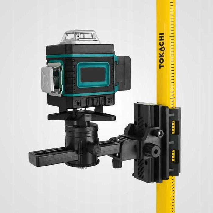 ZESTAW tyczka rozporowa statyw adapter do skosów poziomica laserowa