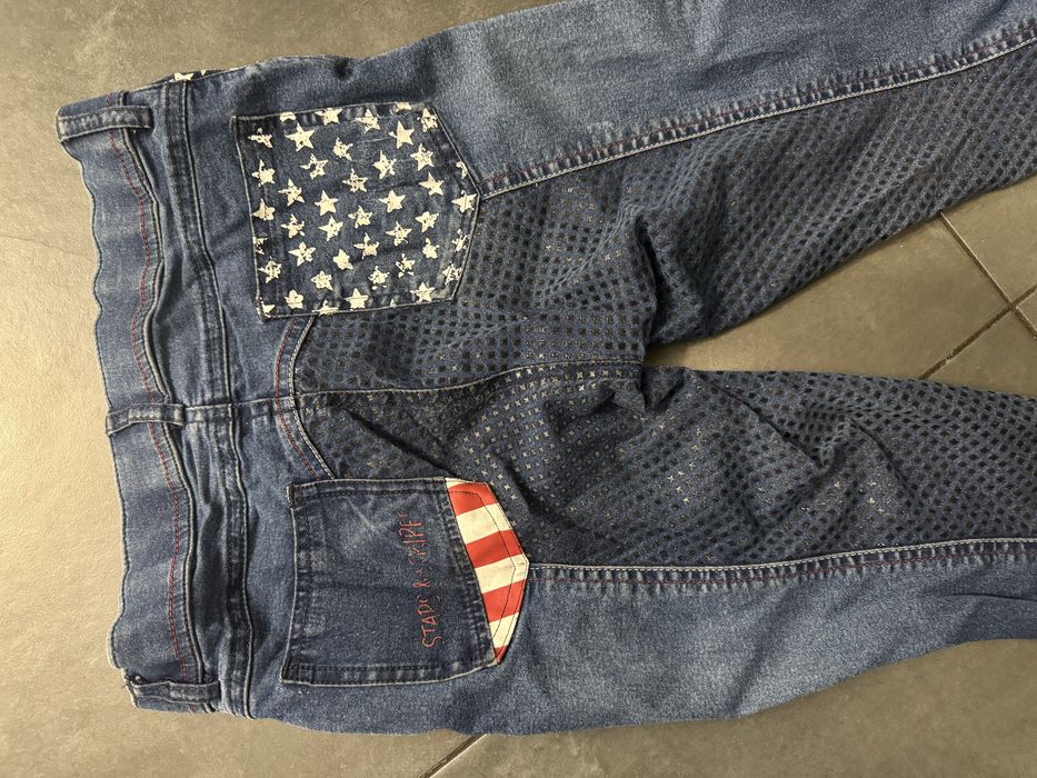 Bryczesy Denim HKM rozm xxs, 164 cm