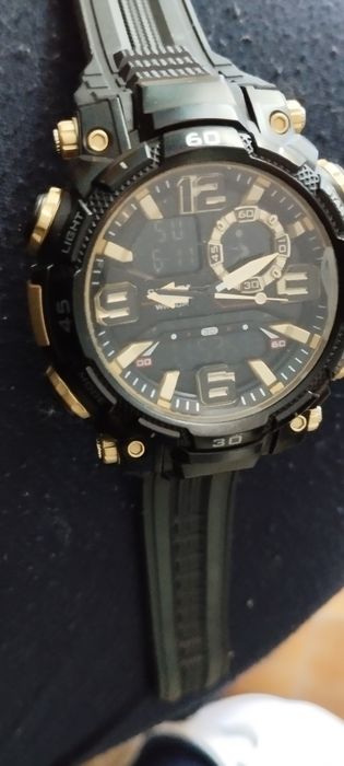 Militarny 5.5 cm cyferblat budzik stoper logowanie wodoodporny pudełko