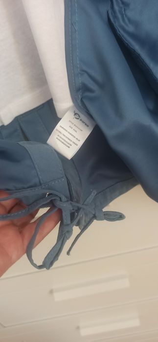 Kurtka parka. Koloru niebieskiego