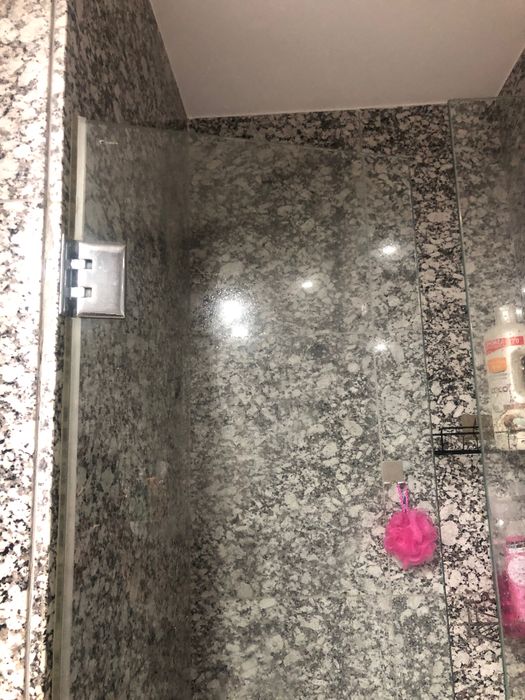 Conjunto poliva e resguardo em vidro vidro