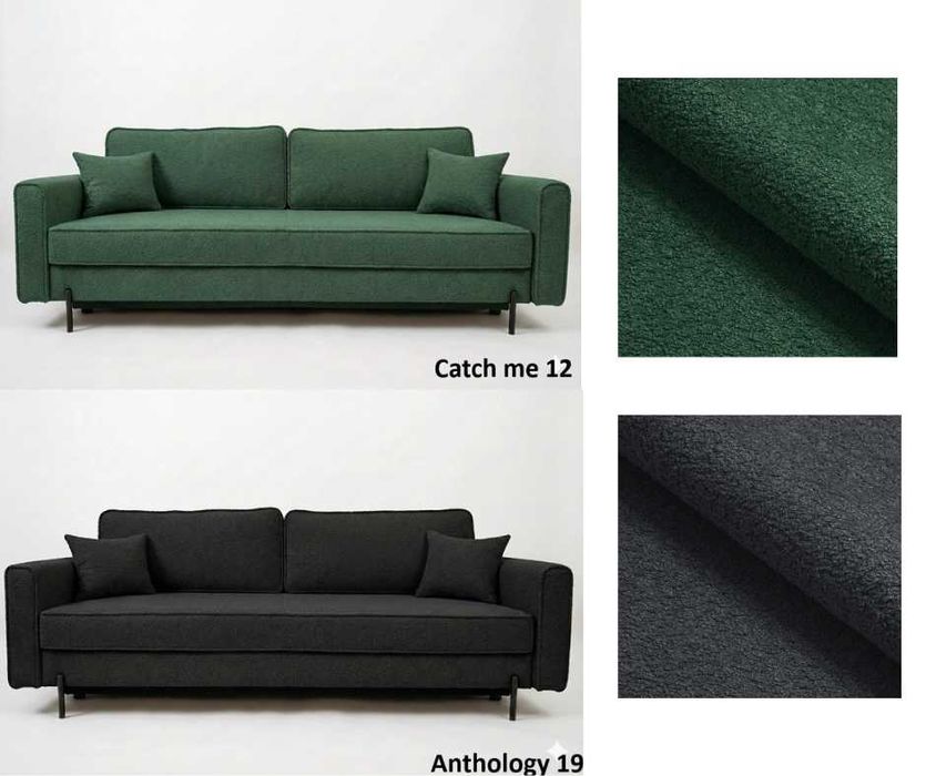 Modna kanapa Kopenhaga w stylu skandynawskim z funkcją spania