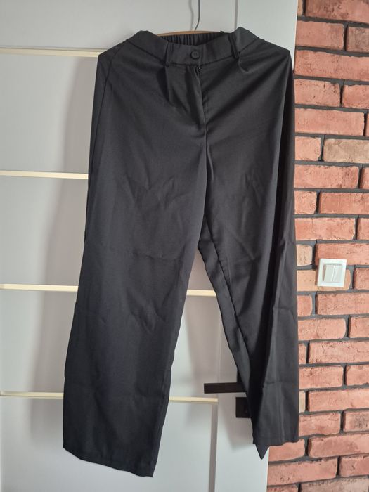 Garniturowe spodnie wide leg