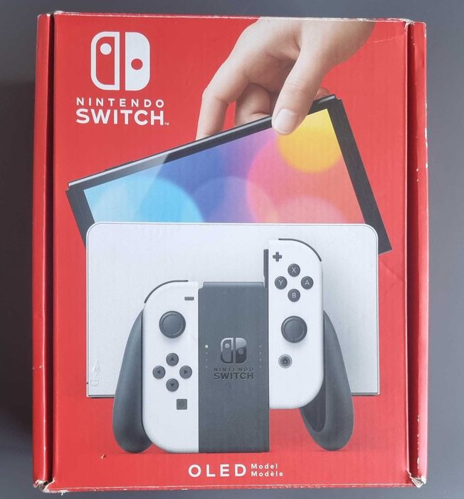 Nintendo Switch OLED com caixa