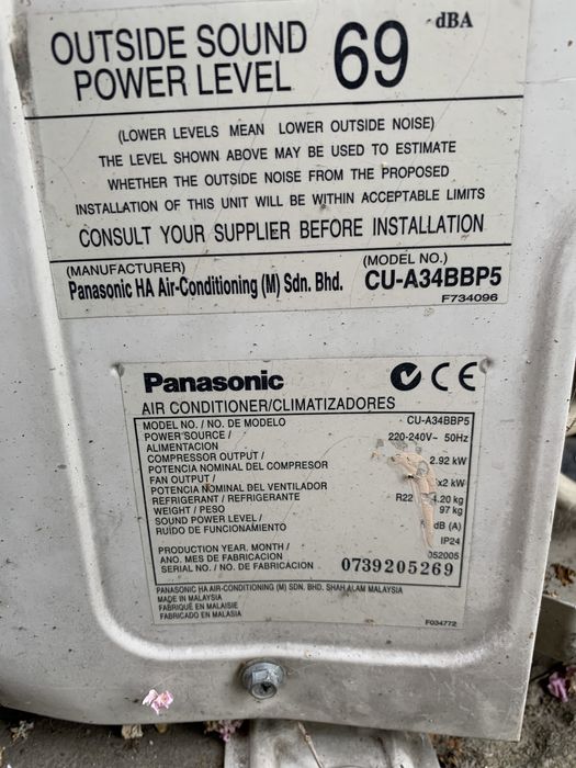 Конденціонер Panasonik