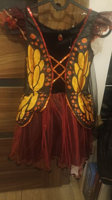 Strój sukienka motyla 7-8 lat