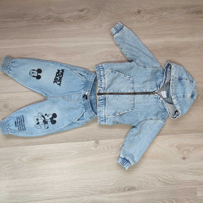 Дитячий набір з джинсів та курточки від Zara kids на зріст 86 см