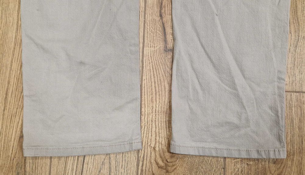 Beżowe Spodnie męskie jeans Wrangler Texas Stretch W34L34