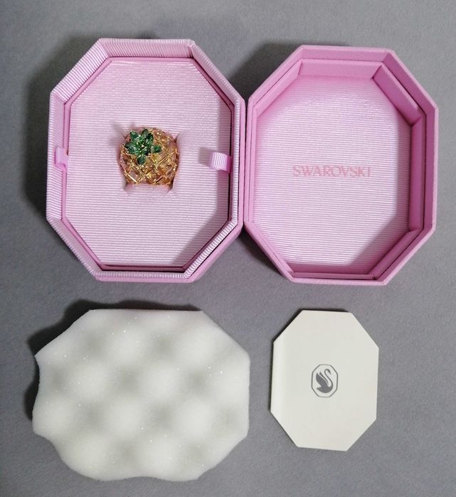 Swarovski Idyllia pierścionek koktajlowy ananas rozmiar 50-52