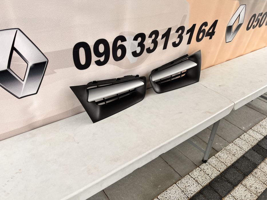 Накладки вставки решітки в бампер megane 2/меган 2: 1 230 грн ...