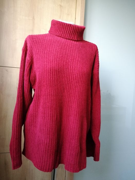 Sweter golf bordowy oversize L/40/12