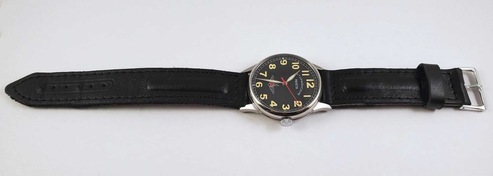 Новые часы Ракета Штурманские Нержавейка Cal.2609НА СССР Новый Кожаный ремешок