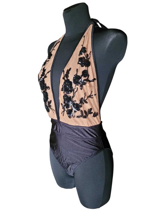 Nowy stylowy jednoczęściowy strój kostium kąpielowy cekiny 38,M Ann Summers
