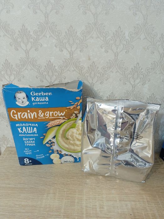 Каши молочные Gerber, 4 упаковки , для малышей 6+, 8+, сроки хорошие