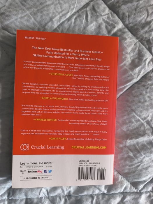 Livro Crucial Conversations
