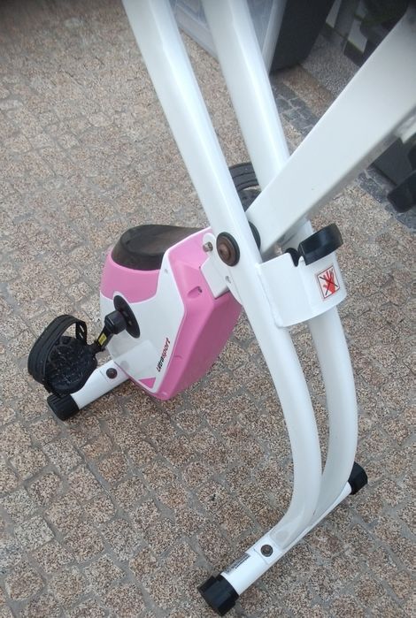 Bicicleta estática ultrasport rosa