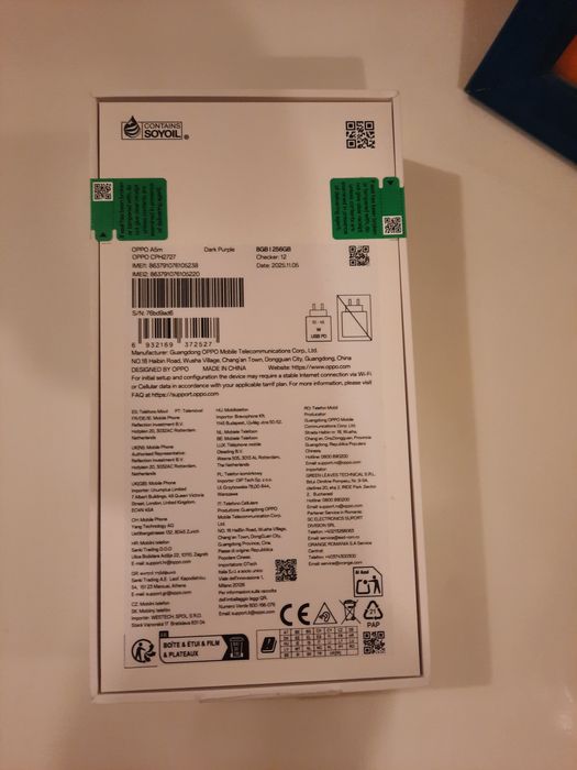 Smartphone OPPO A5m (6.67'' - 8 GB - 256 GB - Preto Nébula)