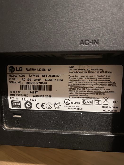 Продам монітор L1742ST