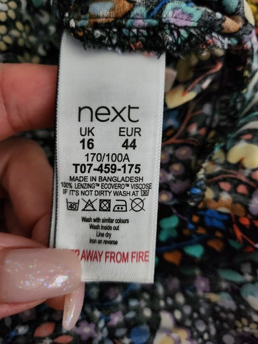 Длинное цветочное платье рубашка Next