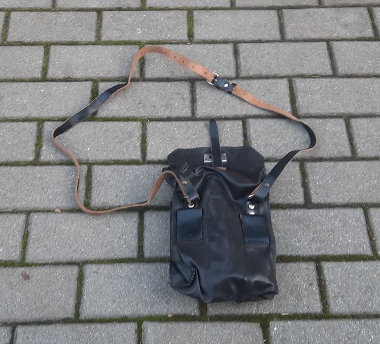 Milicja stara czarna torba