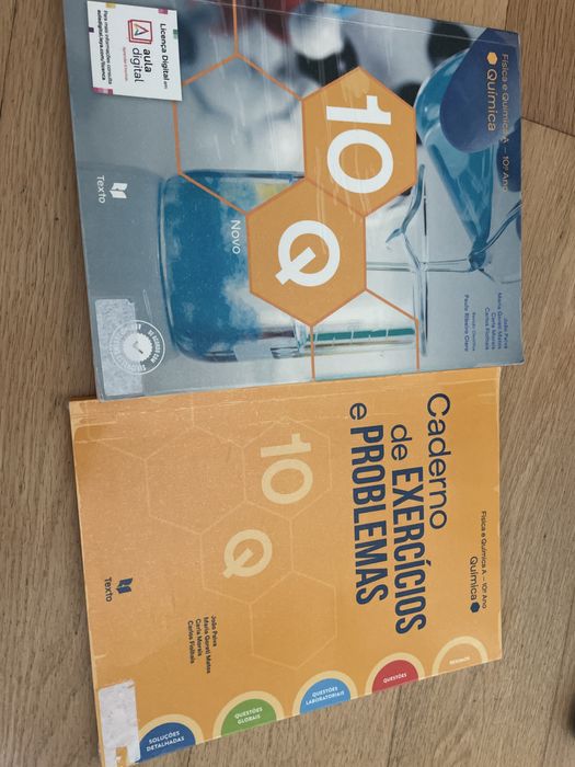 Manual e caderno de exercicios de Quimica 10° ano