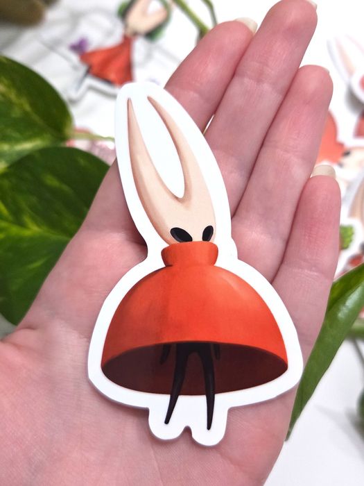 Стікери, наліпки, silksong, hollow knight, набір з 5 шт