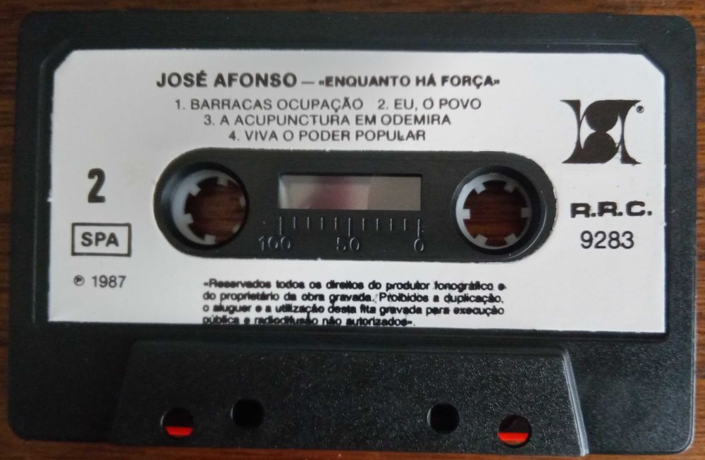 José Afonso	- - - - -		Enquanto Há Força	- - - - -	K7