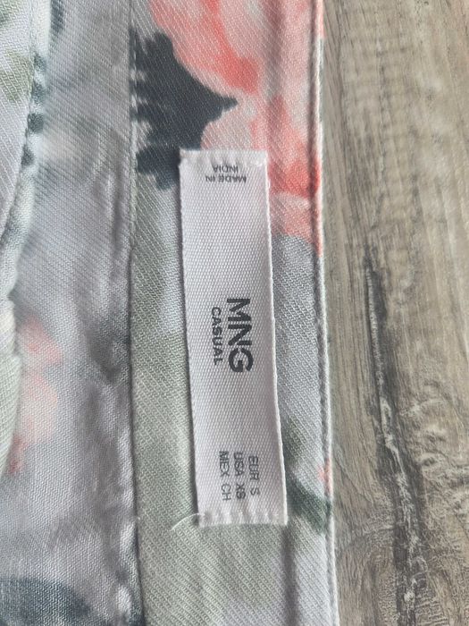 Spódnica midi Mango kwiaty