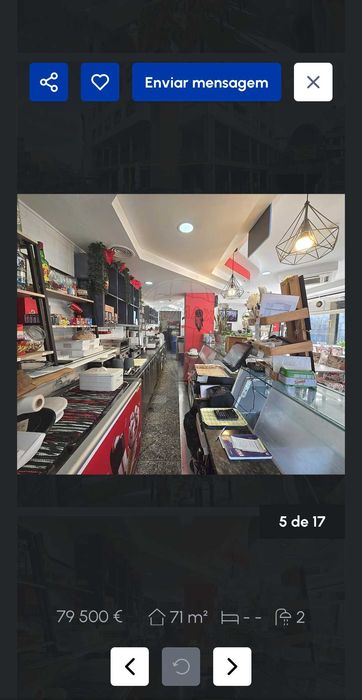 Vender-se pastelaria e cafe