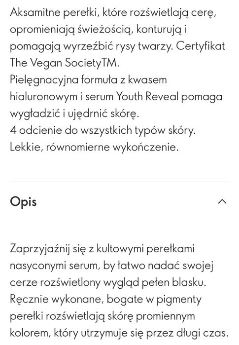 Perełki brązujące Giordani Oriflame