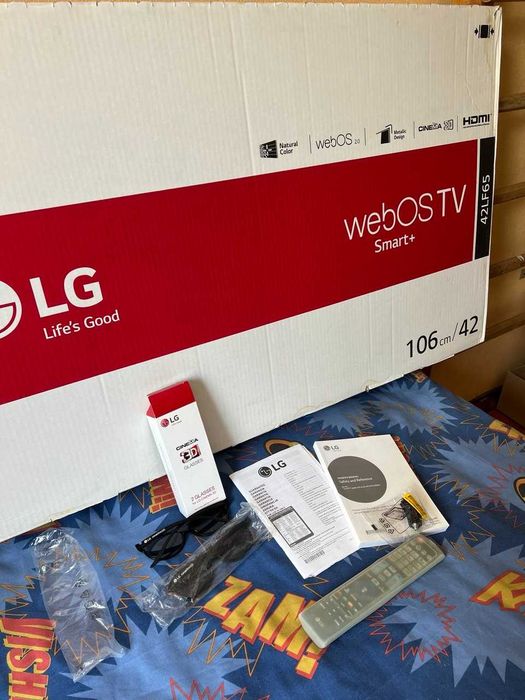 Телевизор LG webOS TV 42LF652V Smart TV с 3D очками