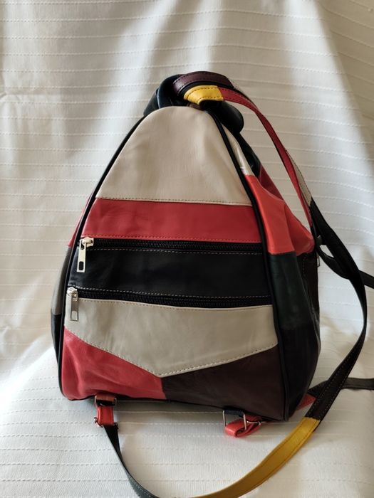 Plecak na ramię - torebka skórzana Vintage