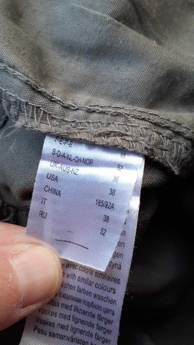 Calças cargo caqui 46 homem