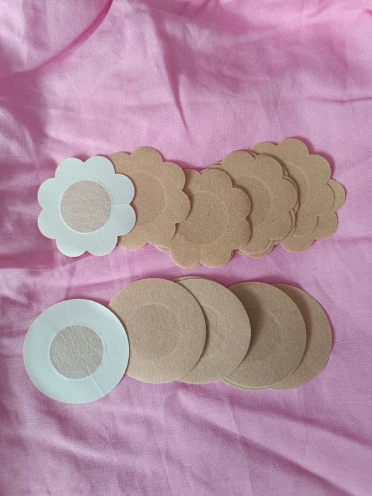 Naklejki na sutki nasutki nasutniki 20 szt. Nowe kwiatek i okrągłe beż