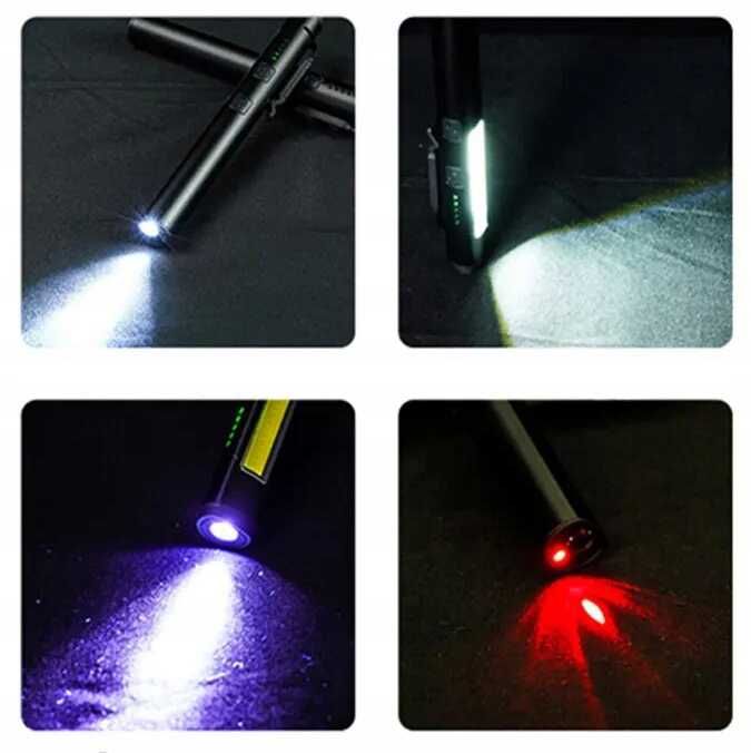 Latarka warsztatowa laser LED aku  400LM