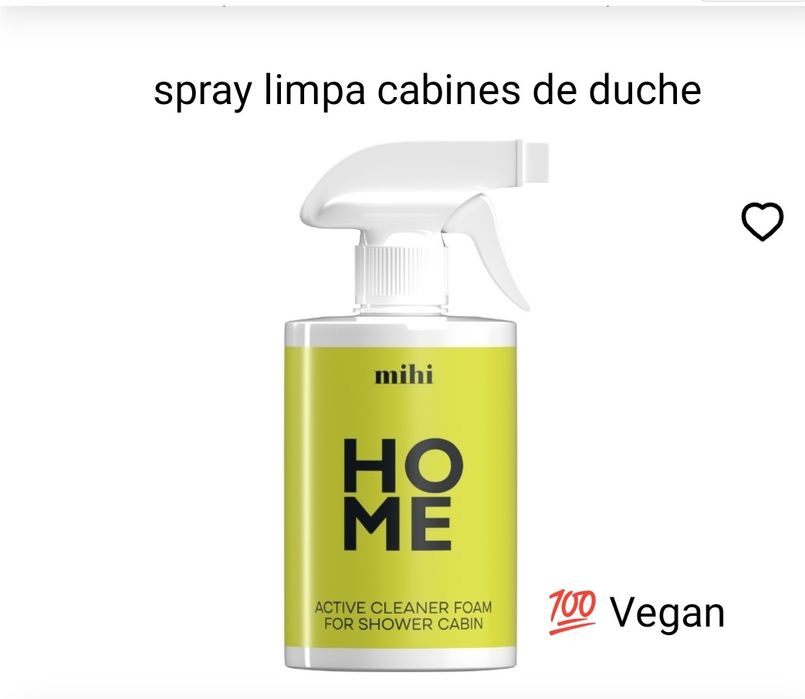 Spray limpa cabines de duche Vegan
