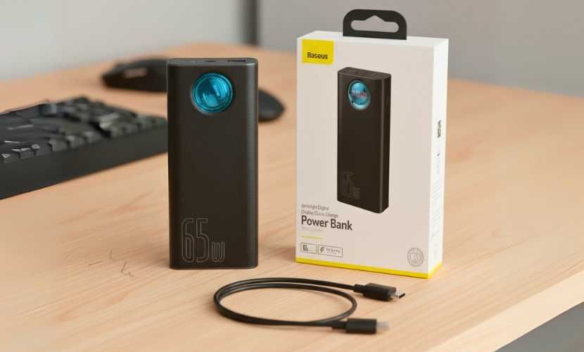 Powerbank Baseus solidny 30000mAh moc 65W wyświetlacz LED pięć portów
