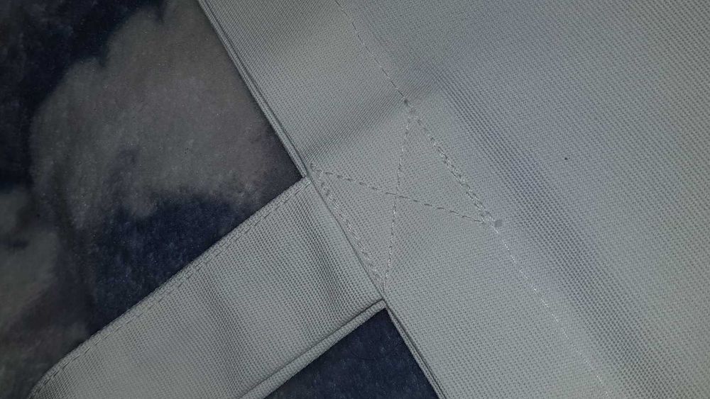 TORBA kremowa na ramię (handmade) - materiał z IKEA
