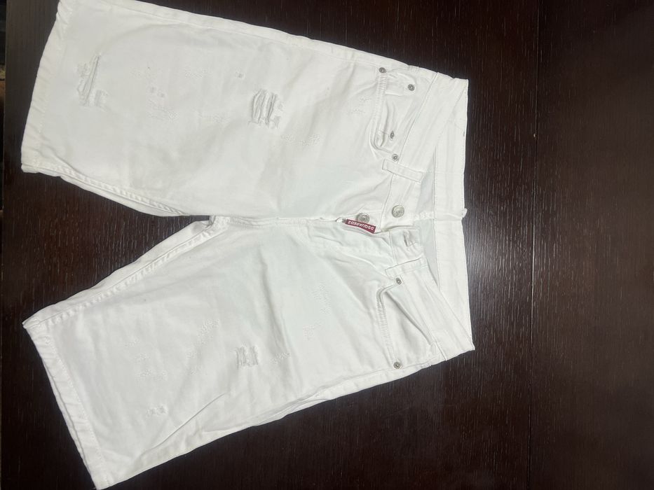 Szorty białe jeans DSQUARED2
