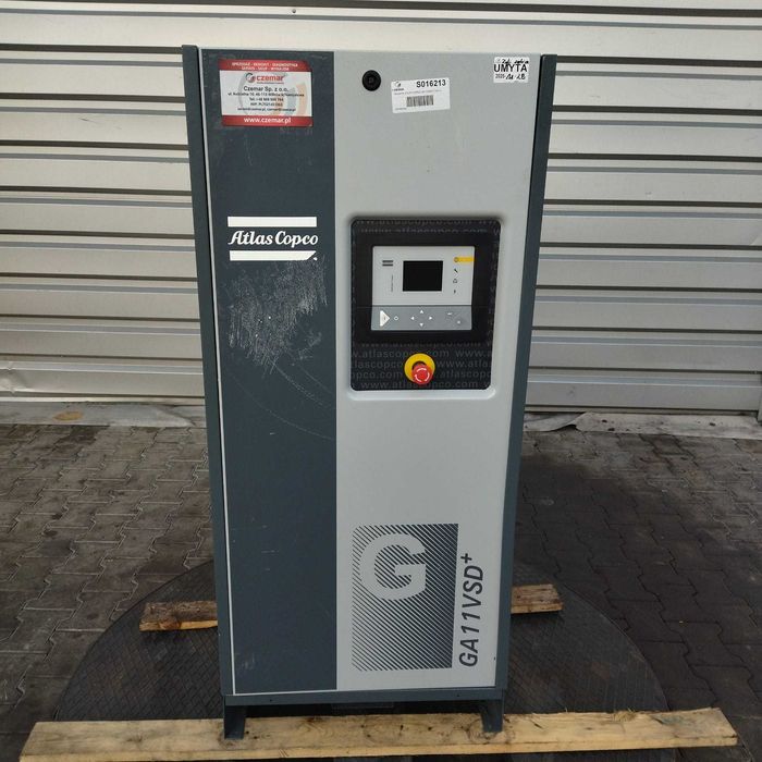 Sprężarka śrubowa Atlas Copco GA11VSD PLUS,11 KW,S016213