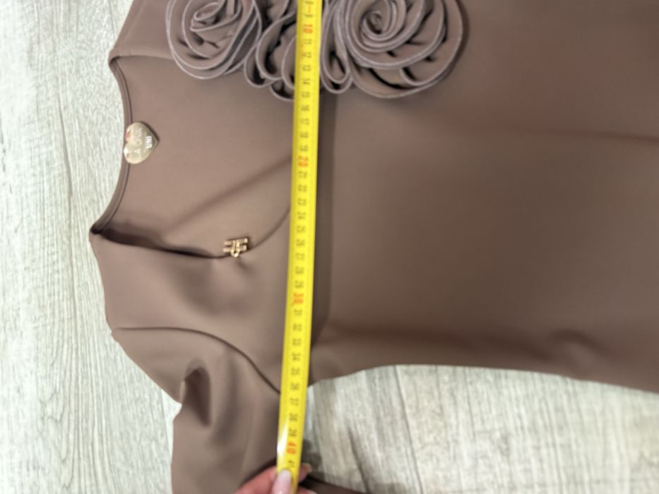 Piękny komplet body legginsy La Diva karmel