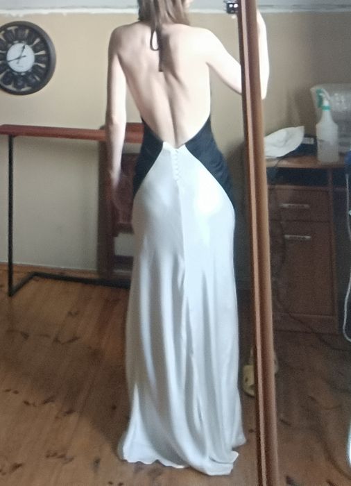Сукня Bardot, Yve Contrast Halter Dress, довга, нова