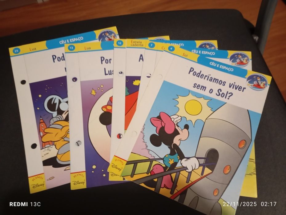 Fichas didáticas da Disney