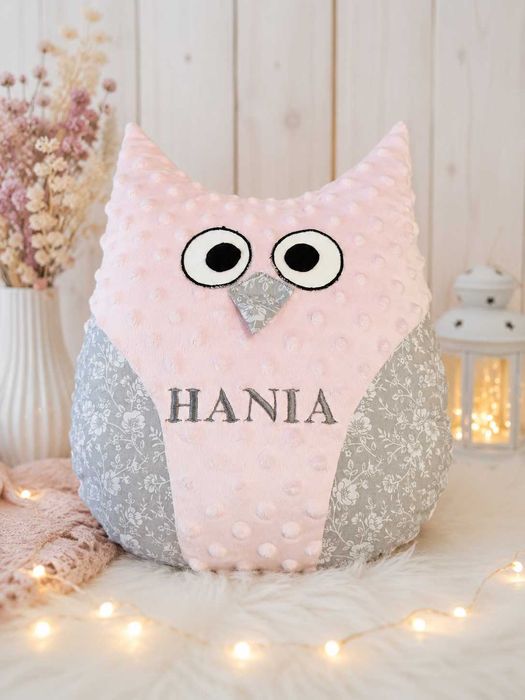 Personalizowana poduszka SOWA z imieniem