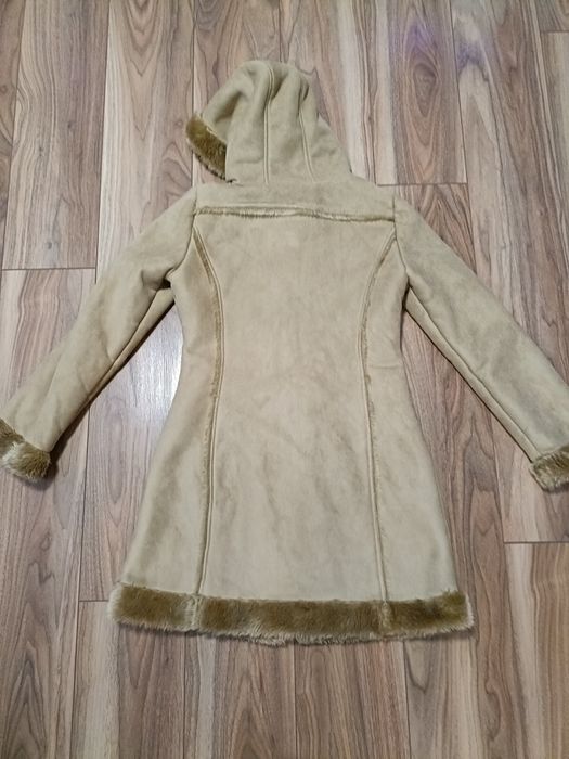 Płaszcz z kożuchem, kożuch damski, góralski, Orsay