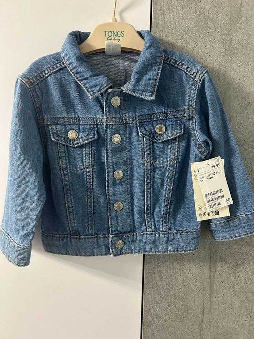 Джинсова куртка для дівчинки H&M ( 80 розмір) Нова